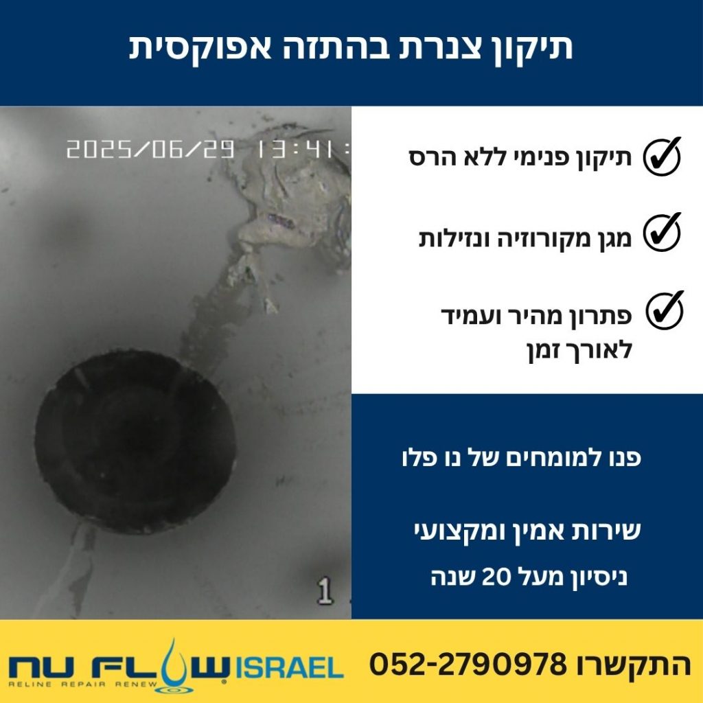תיקון צנרת בהתזה אפוקסית