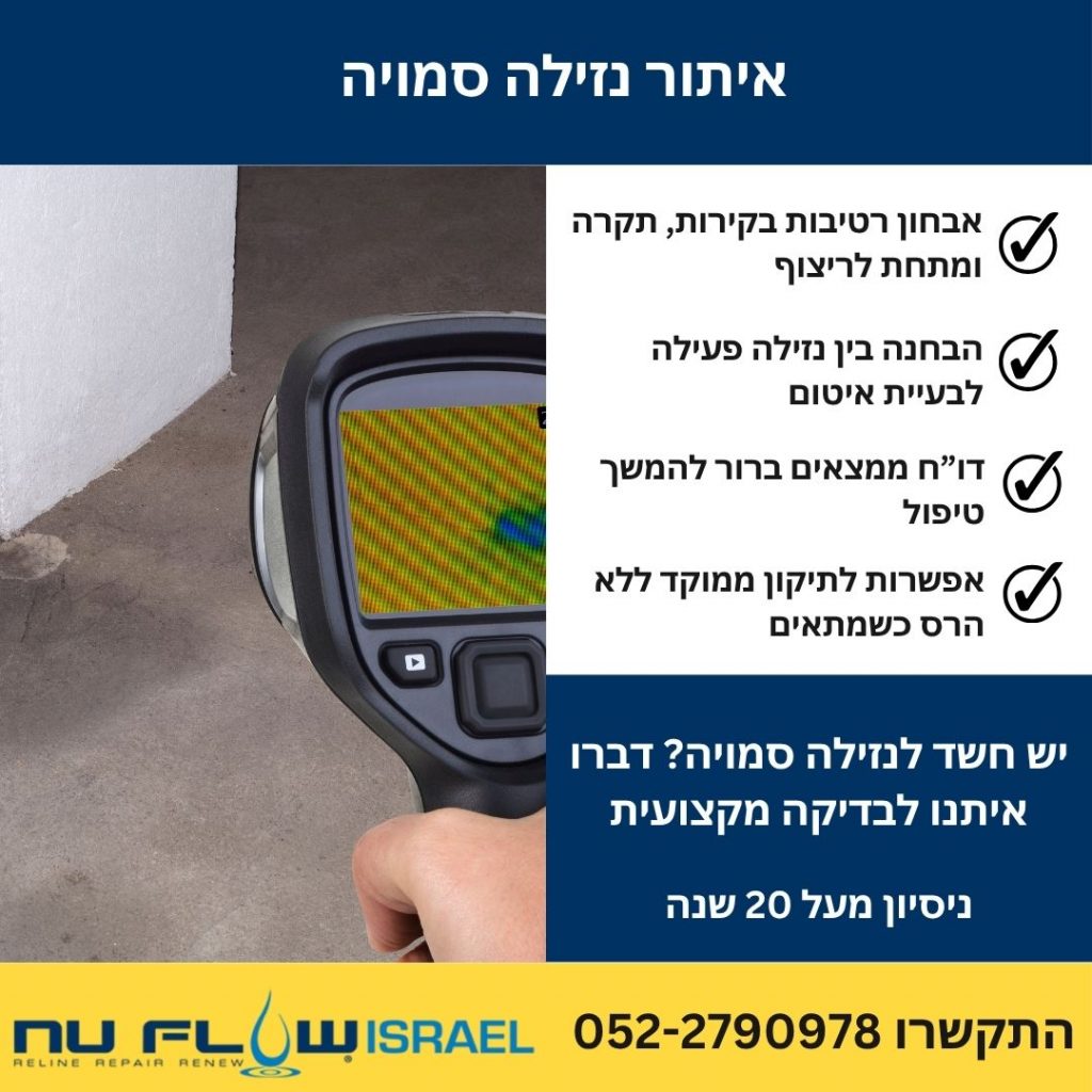 איתור נזילה סמויה עם נו פלו